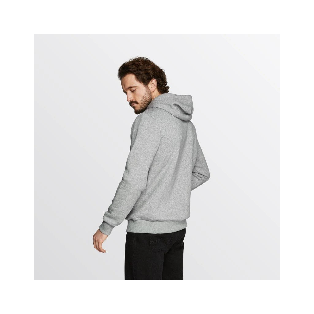 Brand Hood Sweat, Light Grey Melee