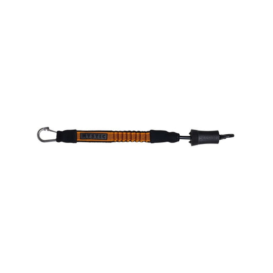 Kite Safety Leash Short, Black/Orange