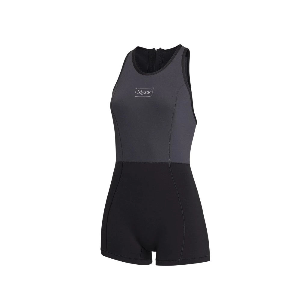 Lunar Short John 2/2mm Bzip Women, Black