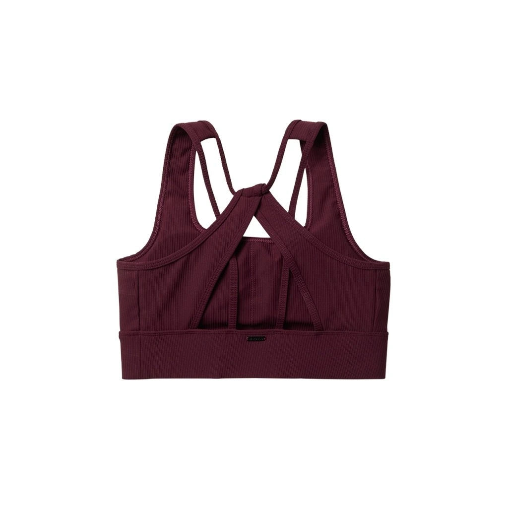 Saimi Sports Bra Women, Oxblood Red