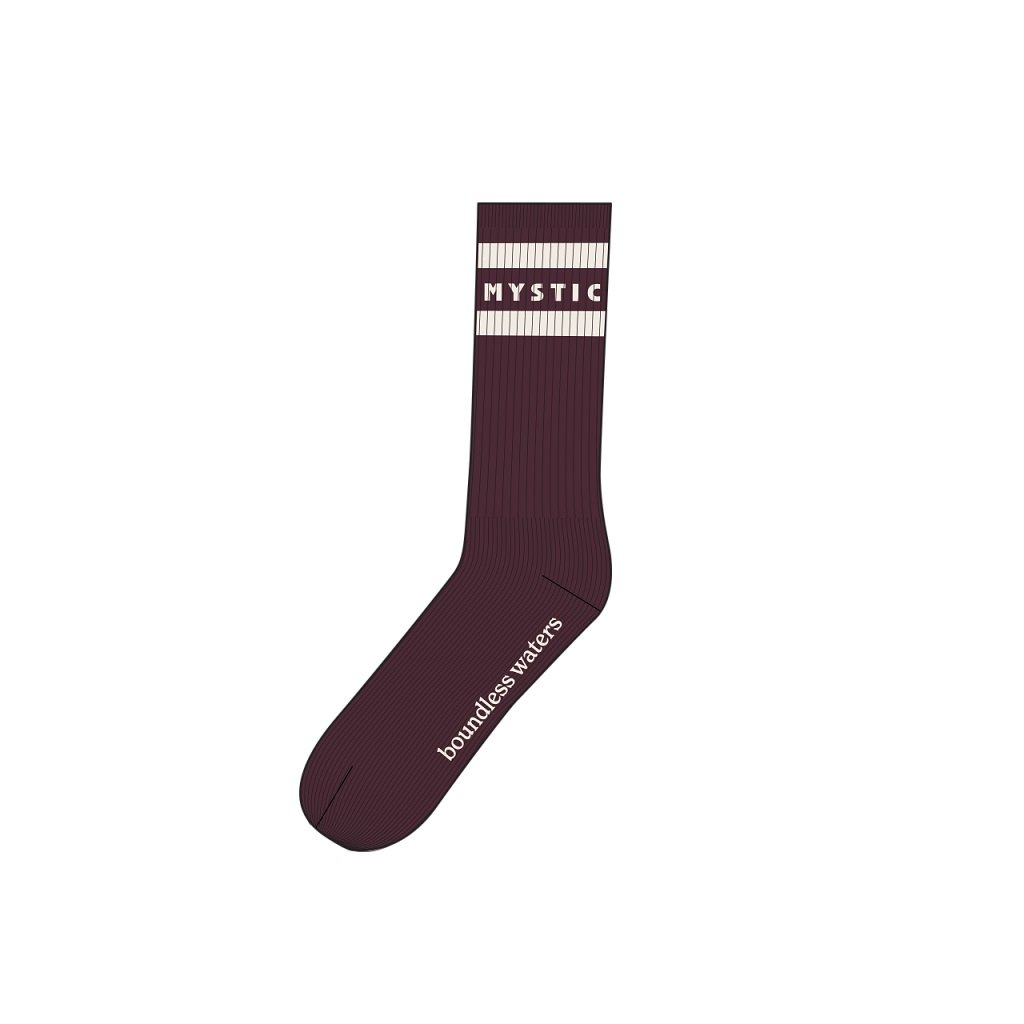 Brand Season Socks, Oxblood Red