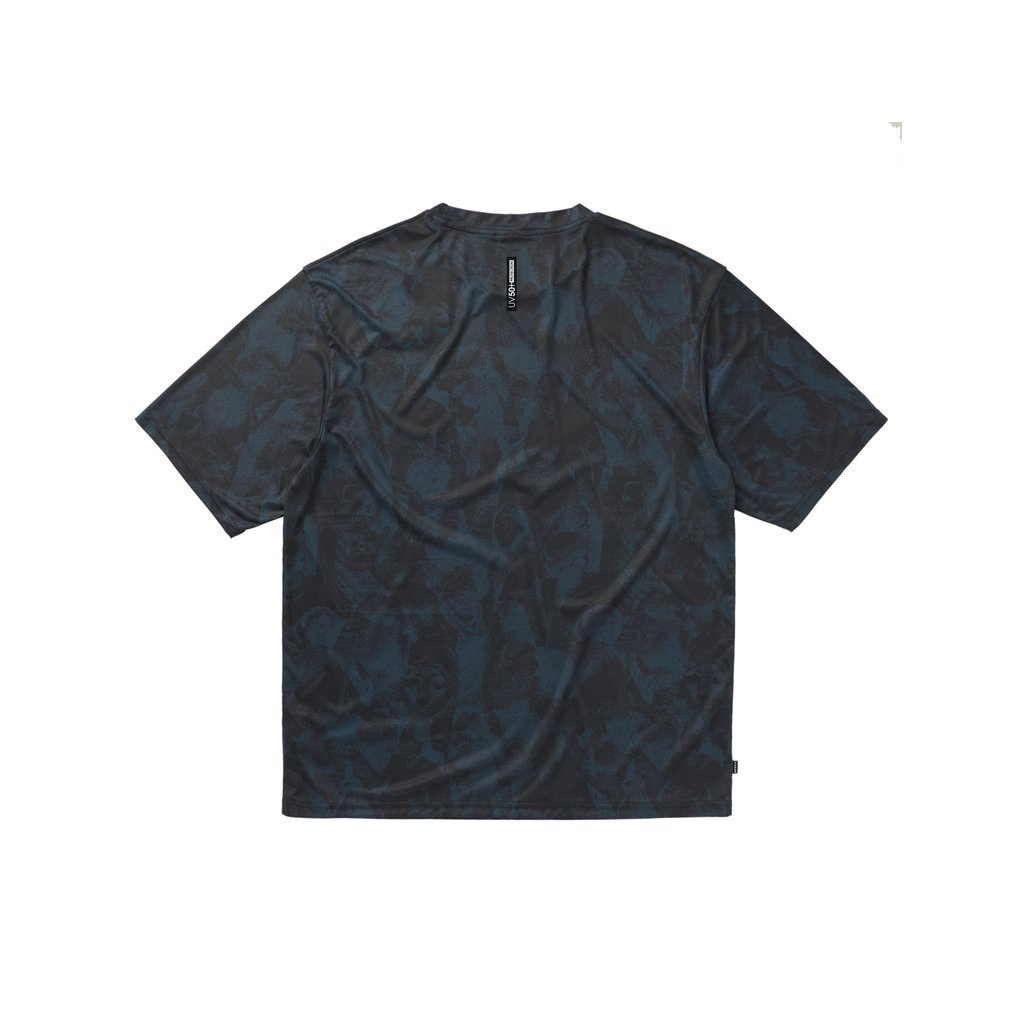 Mystic Nightshade Loose Fit Rashguard, Blue Allover