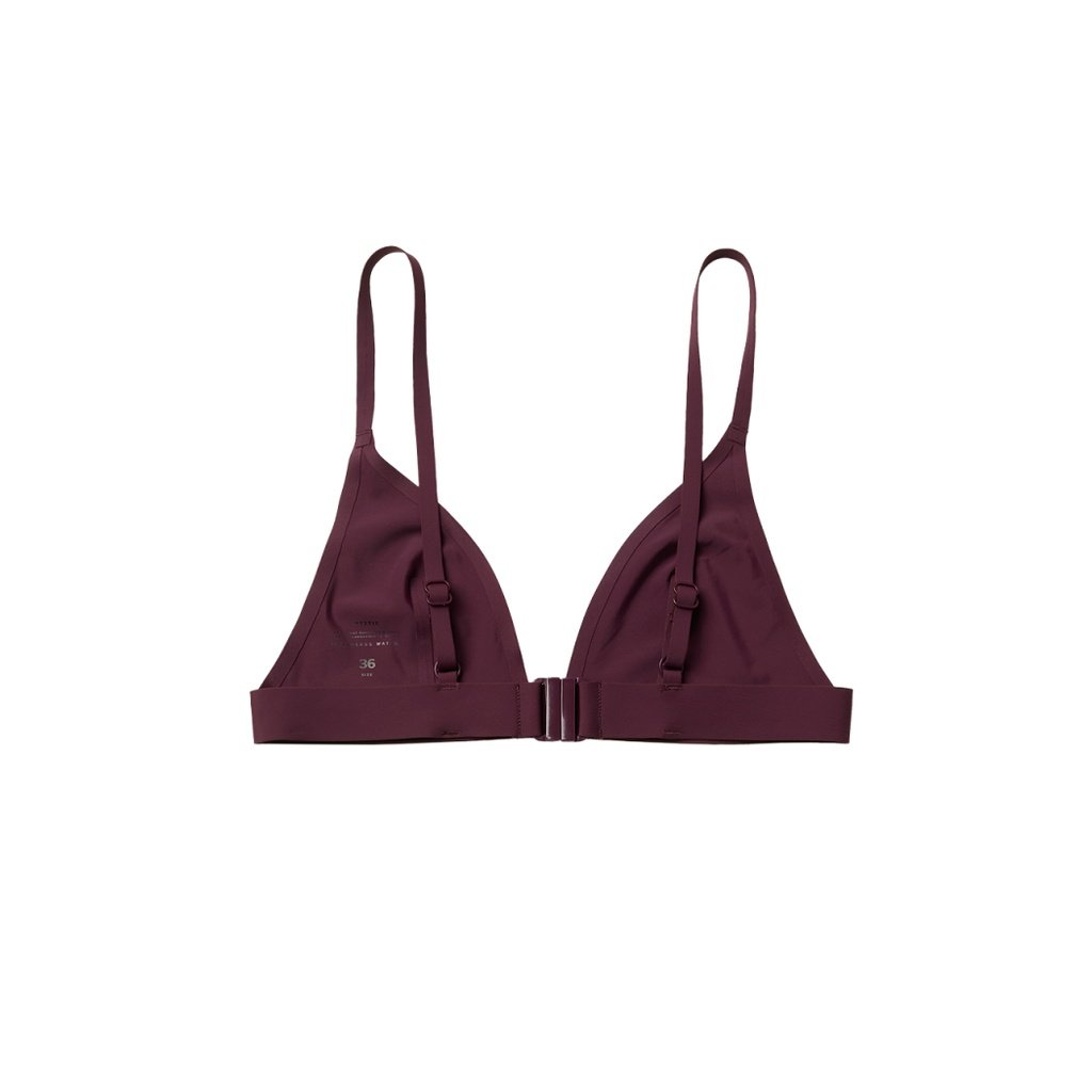 Realm Bikini Top, Oxblood Red