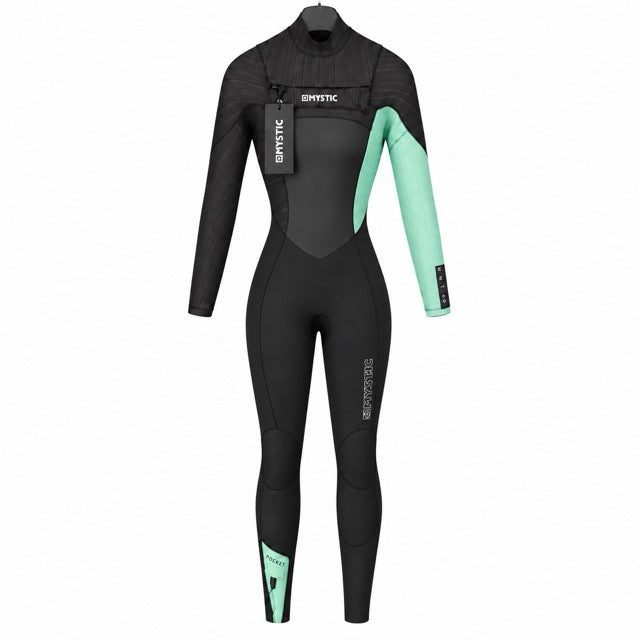 Diva Fullsuit 5/3mm Double Fzip Women – Black/Mint