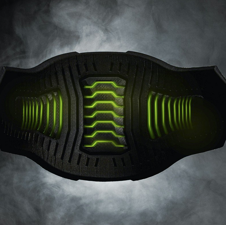 Mystic Stealth kite harness, Black/White (no hook)