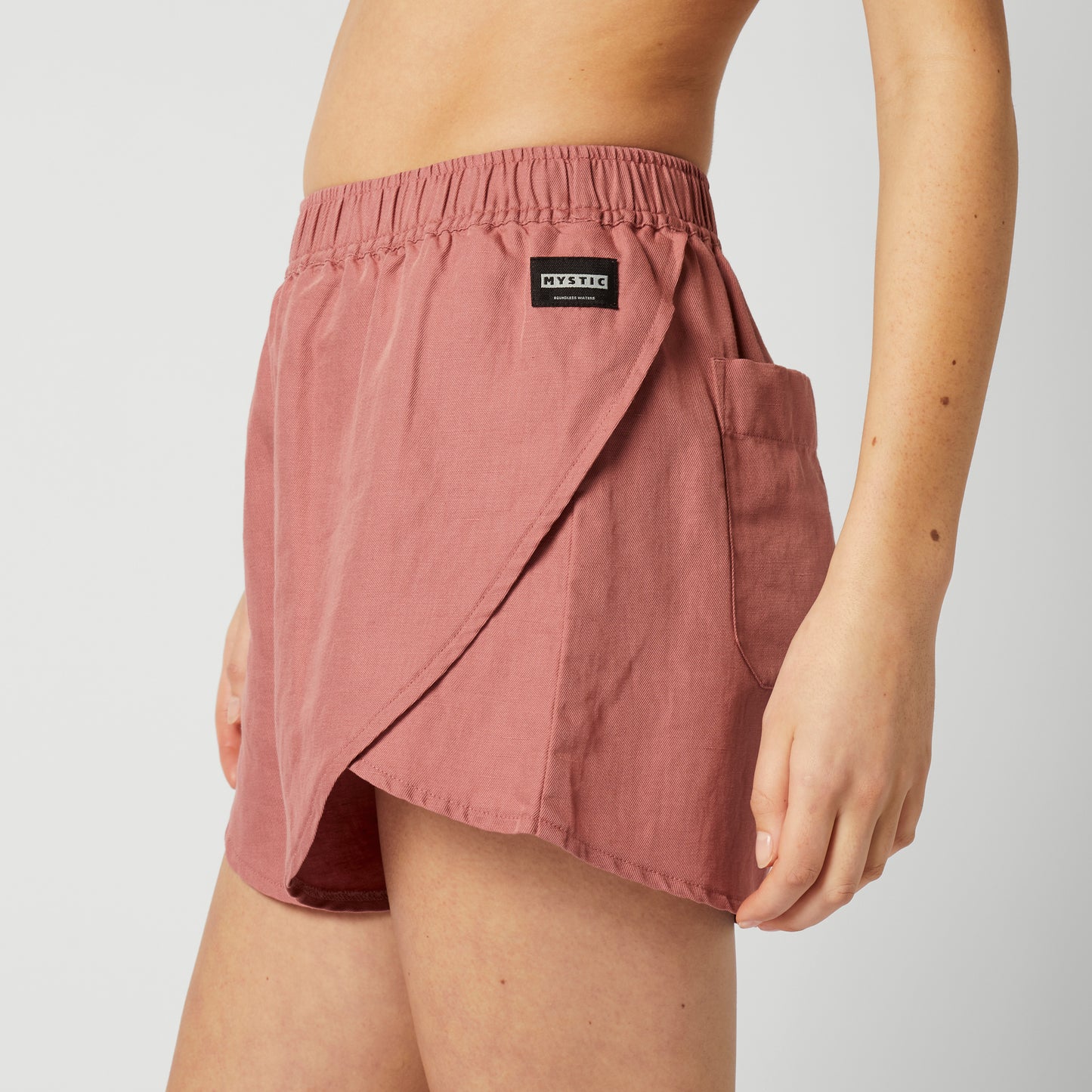 Linen Shorts Women-45