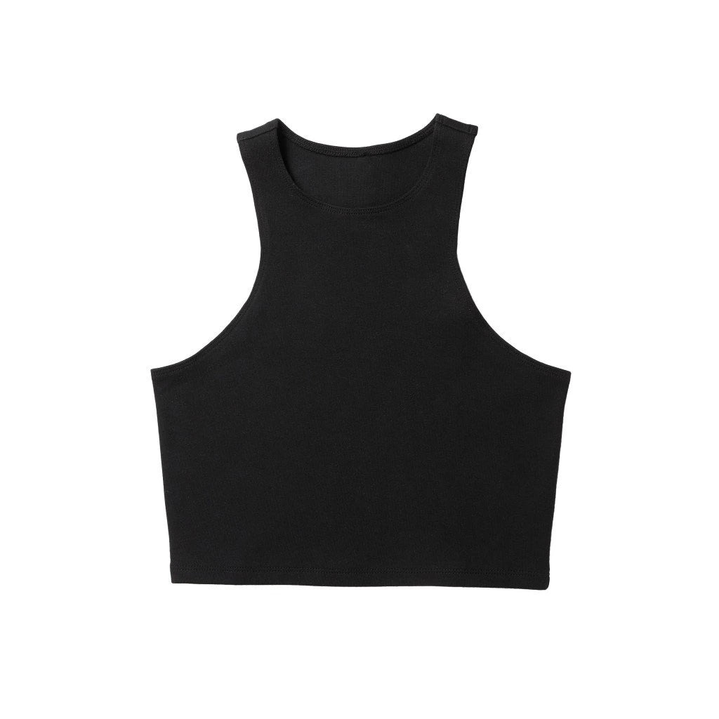Crop Singlet Women, Black