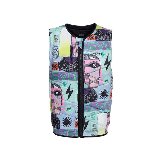 Outlaw Impact Vest Fzip Wake, White Allover