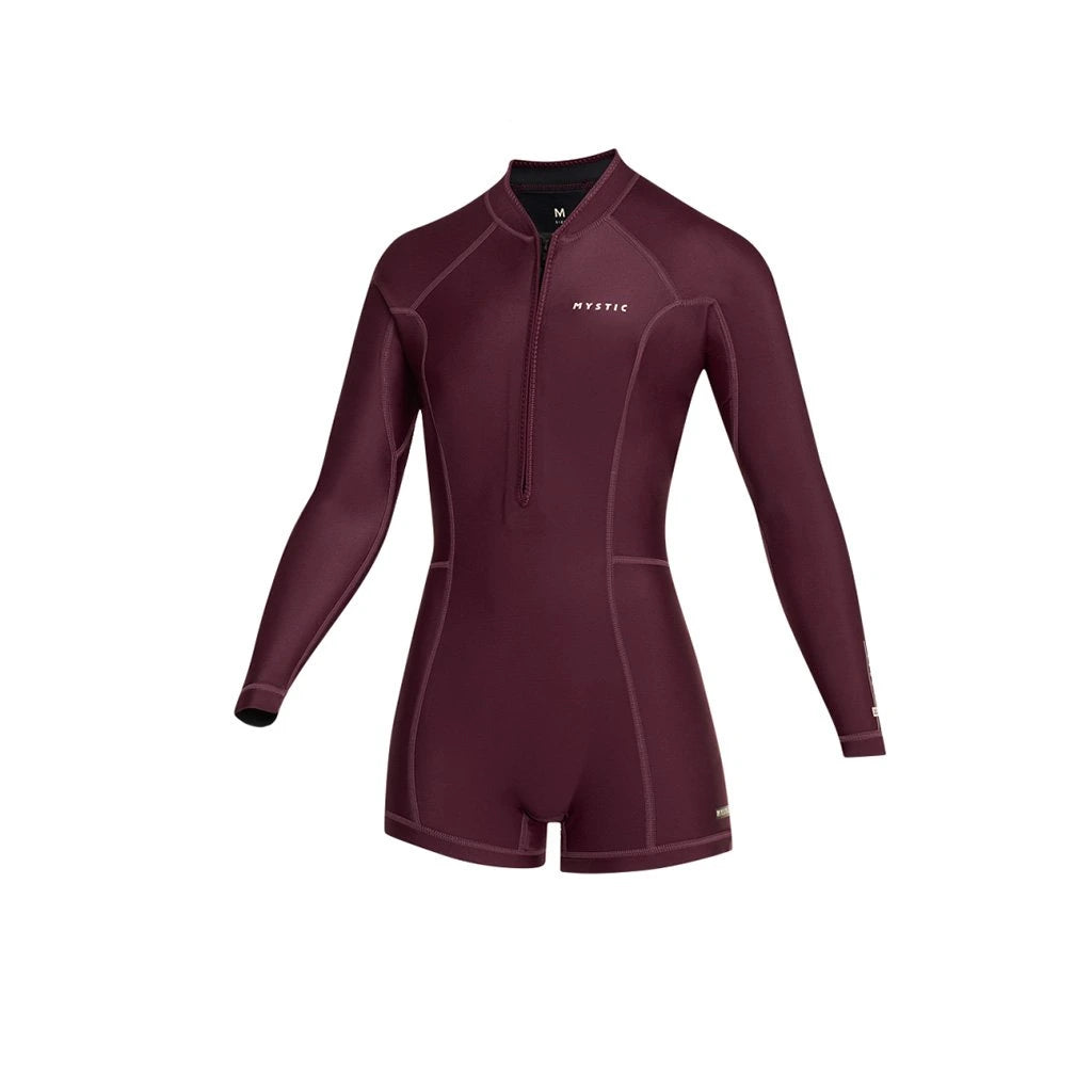 Lunar Longarm Shorty 2/2mm Fzip Women, Oxblood Red