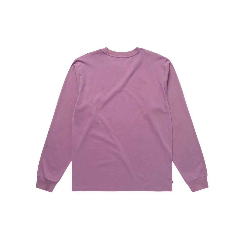 Brand L/S Tee, Rosewood