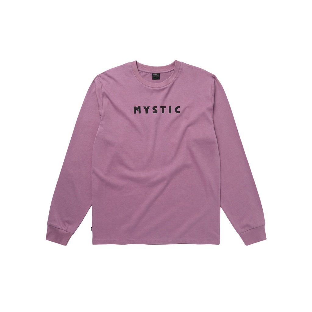 Brand L/S Tee, Rosewood