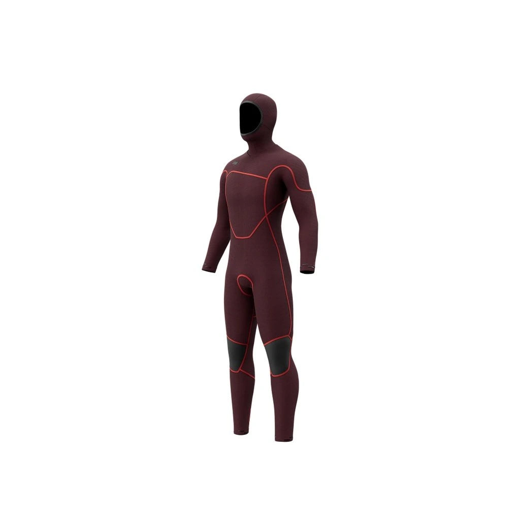 Voltt Hooded Fullsuit 6/4/3mm Fzip, Black