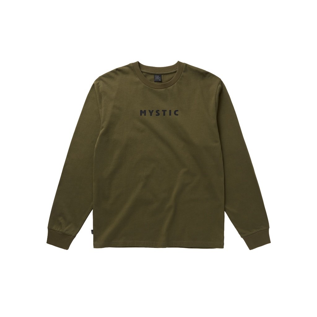tičko Brand L/S Tee, Dark Olive