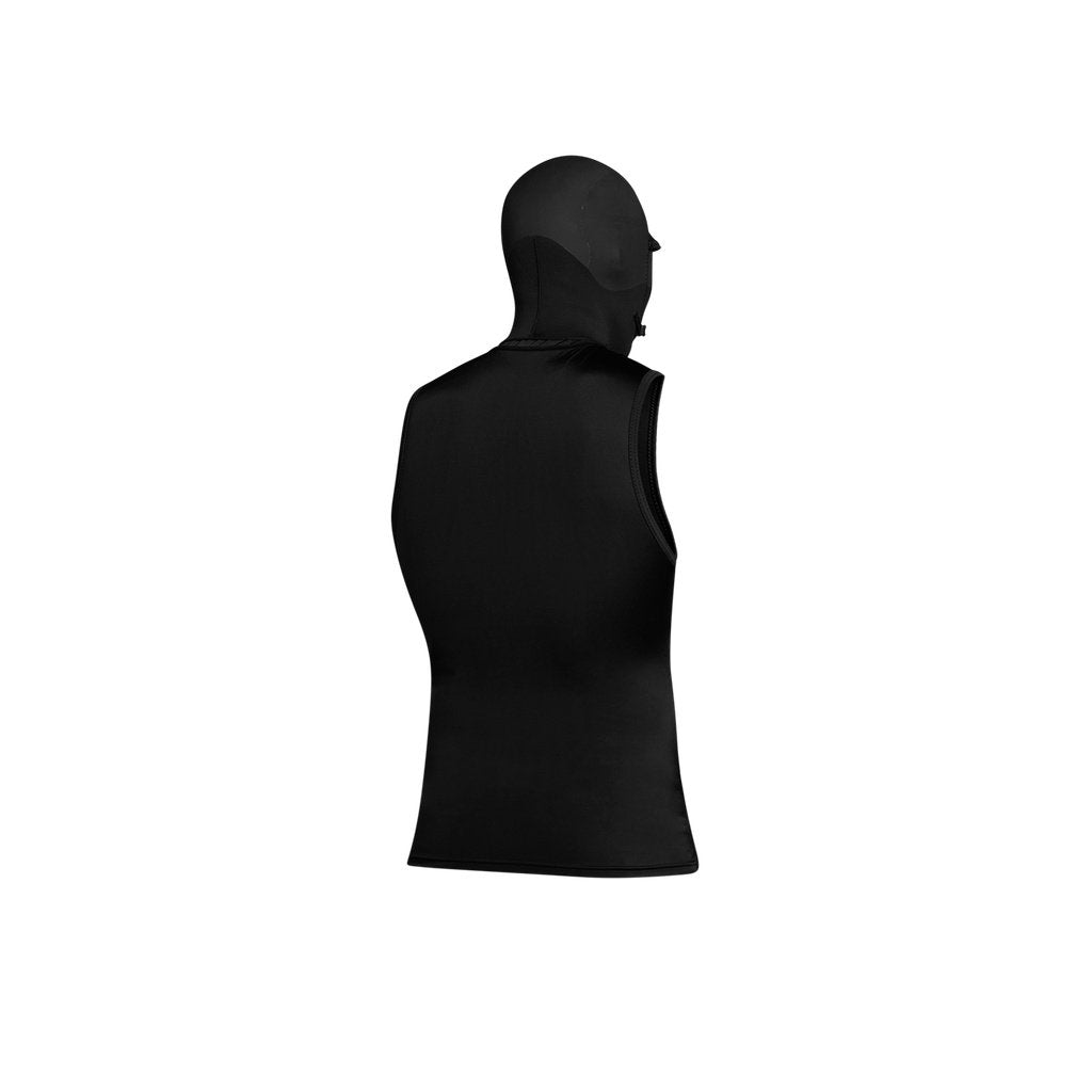 Star Rash Top with Hood, Black