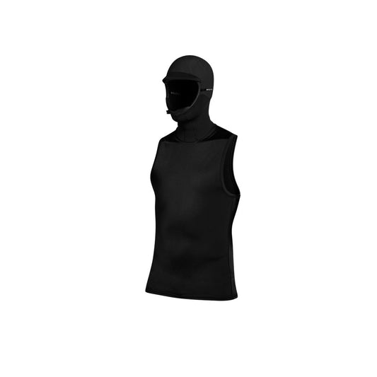Star Rash Top with Hood, Black