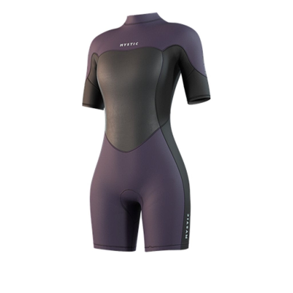 Brand Shorty 3/2mm Flatlock Wom Bzip, Deep Purple