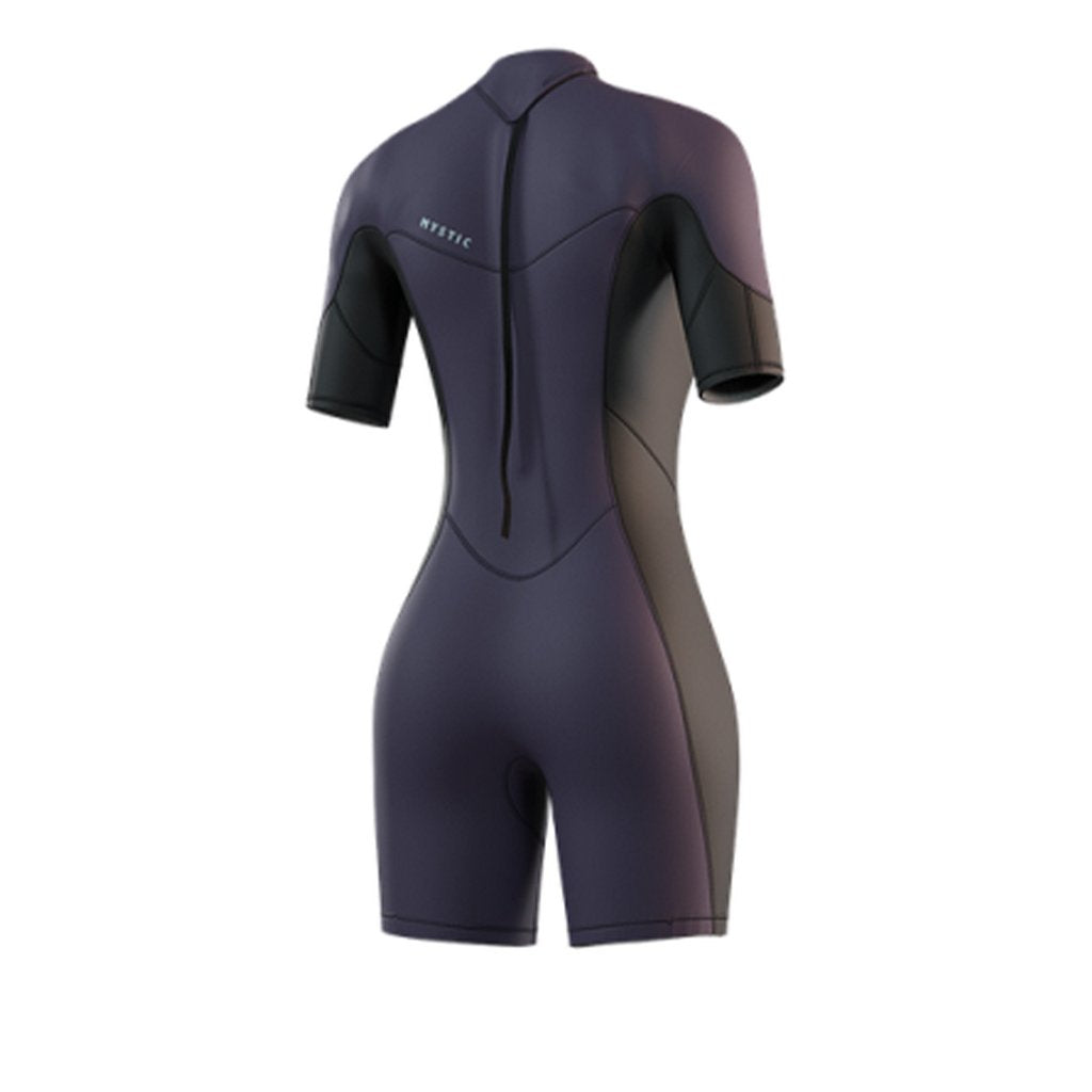 Brand Shorty 3/2mm Flatlock Wom Bzip, Deep Purple