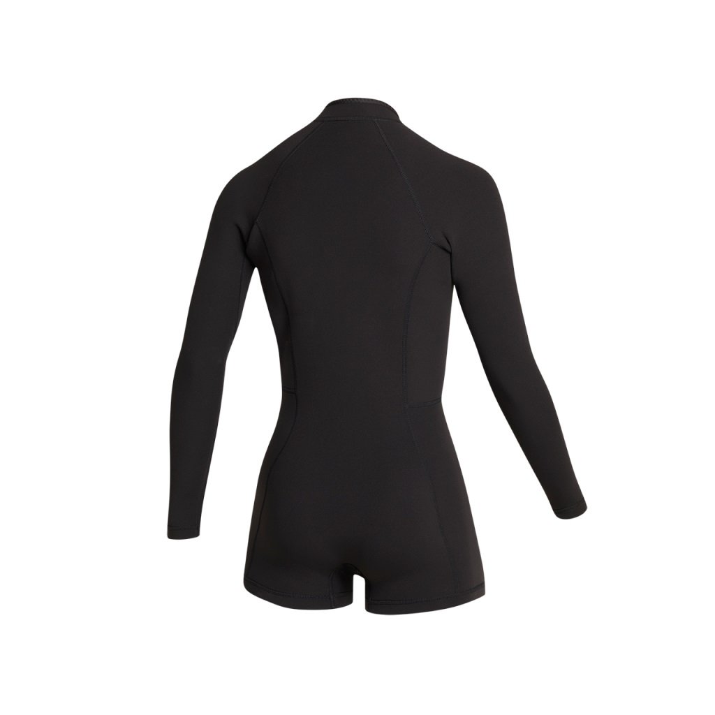 Lunar Longarm Shorty 2/2mm Fzip Women, Black