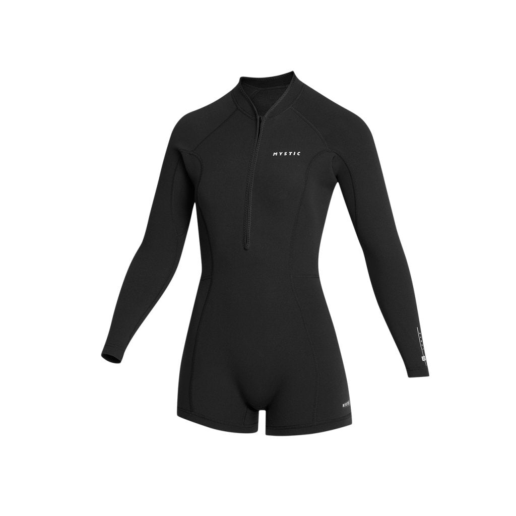 Lunar Longarm Shorty 2/2mm Fzip Women, Black
