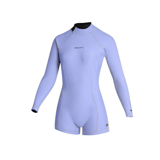 Lunar Longarm Shorty 2/2mm Bzip Women, Iris Blue