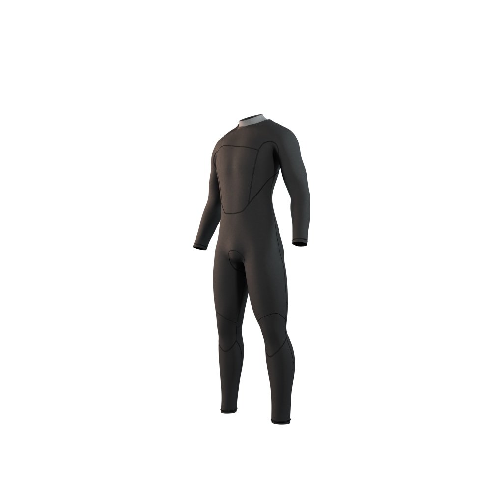 Brand Fullsuit 3/2mm Fzip Flatlock, Black