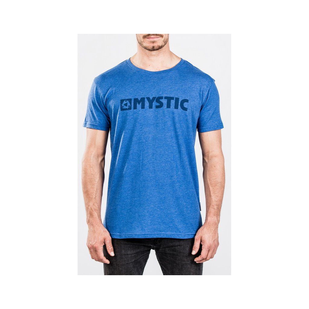 Brand 2.0 Tee, Blue Melee