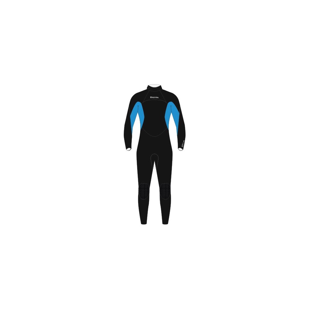 Rental Fullsuit 5/4mm Bzip Junior, Rainbow