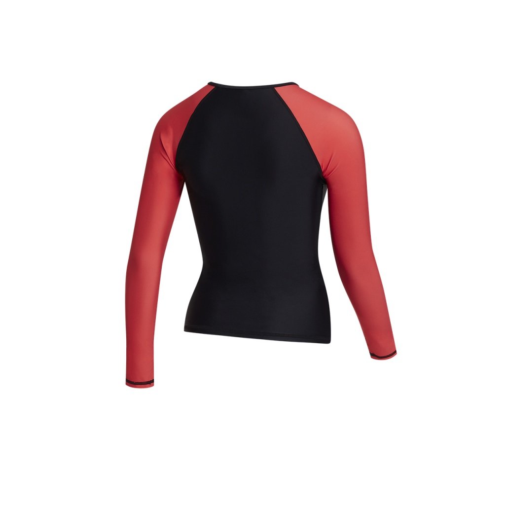 Lykra Jayde L/S Rashvest, Black/Red