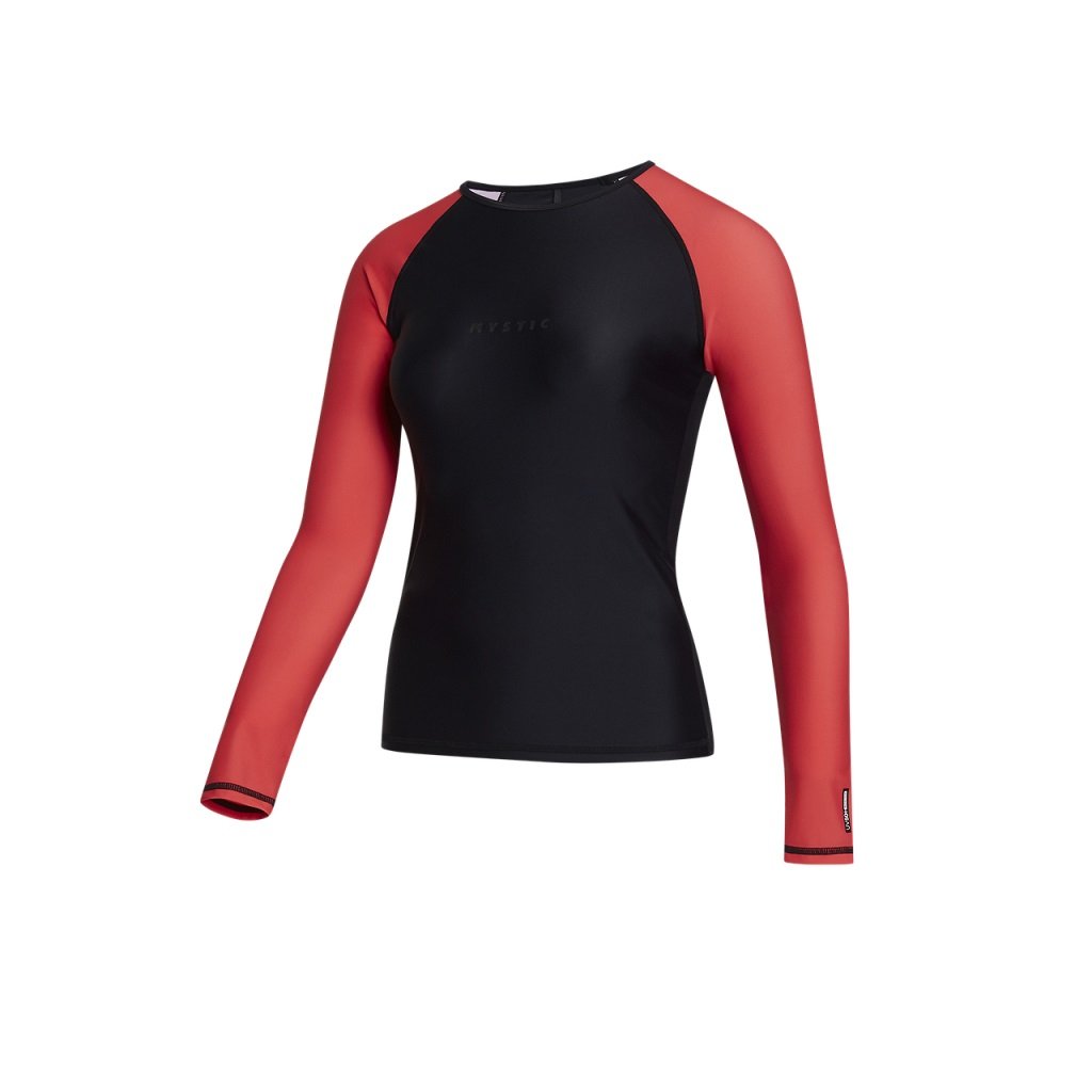Lykra Jayde L/S Rashvest, Black/Red