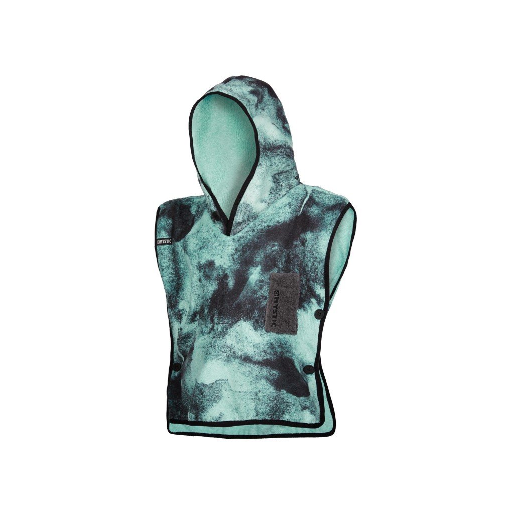 Mystic Poncho Kids, Black/Mint